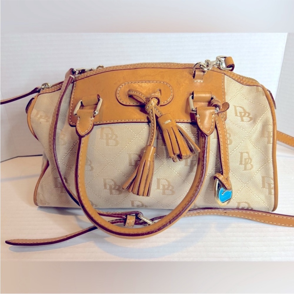 Dooney & Bourke Beige and Tan Satchel - Picture 7 of 13